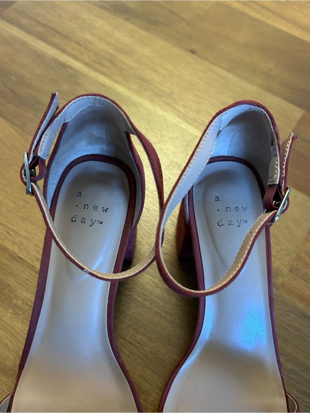 A New Day Strap Block Heel Sandals - Rust Red - Picture 2 of 6